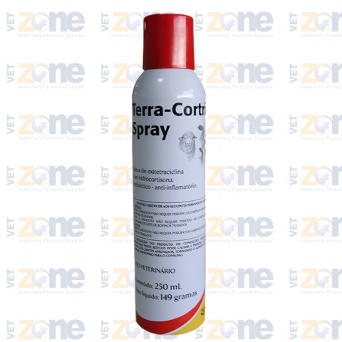 logo-terra Cortril Spray - Antibiótico e Anti-inflamatório aerossol – 250 mL - Zoetis